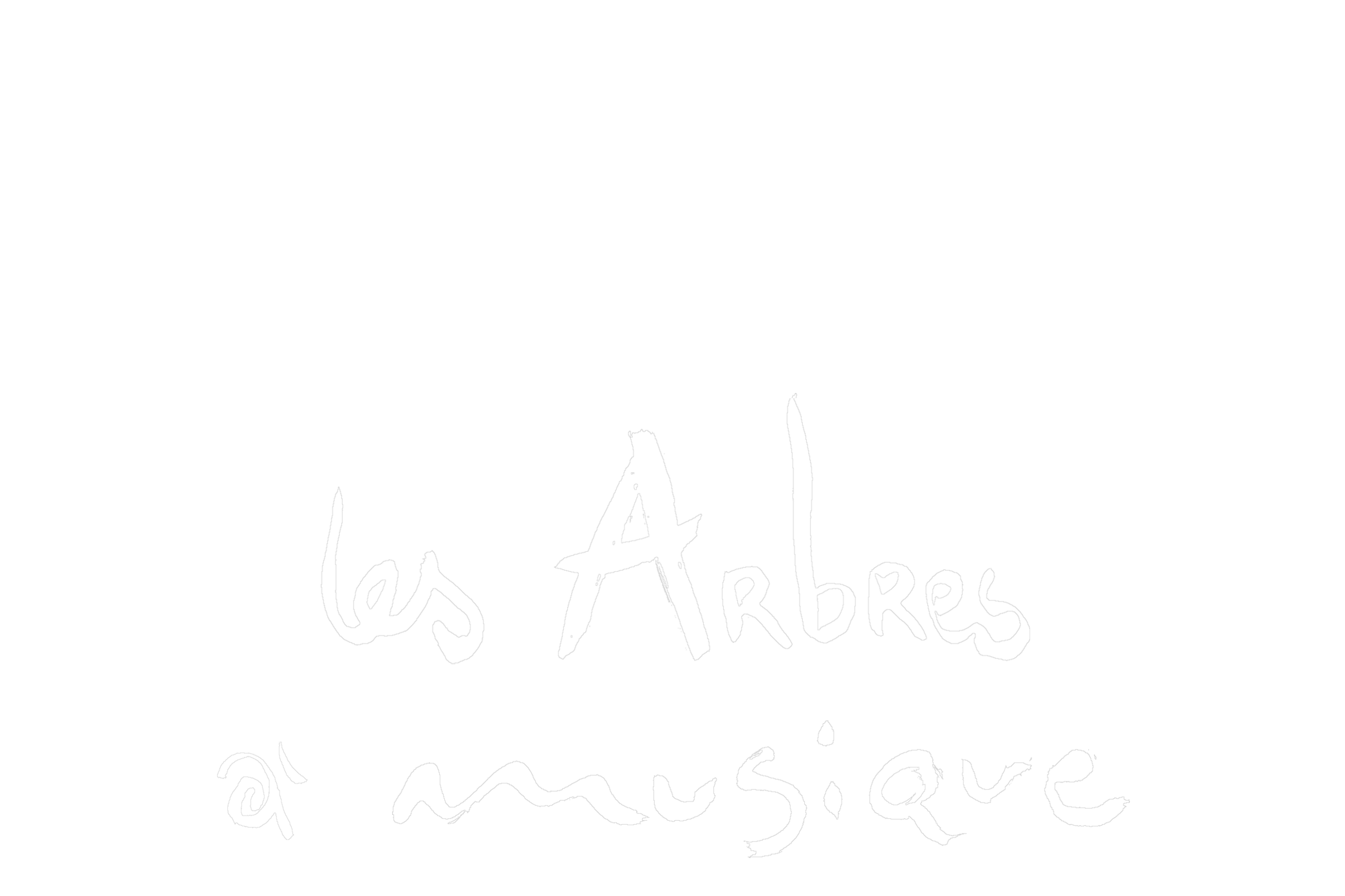 Typogramme du projet Arbres à Musique